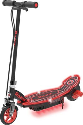 Razor Power Core E90 Glow Electric Scooter, Black/Red