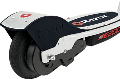 Image showing  12V E200 Electric Scooter, White/Red
