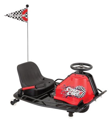 Razor Crazy Cart Electric Ride-On Toy, Black/Red