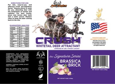 Ani-Logics Outdoors Crush NY Brassica Block Deer Attractant, 4 lb.