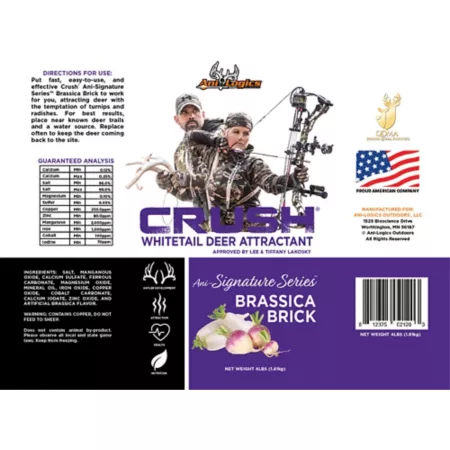 Ani-Logics Outdoors Crush NY Brassica Block Deer Attractant 4 lb. Game Attractants