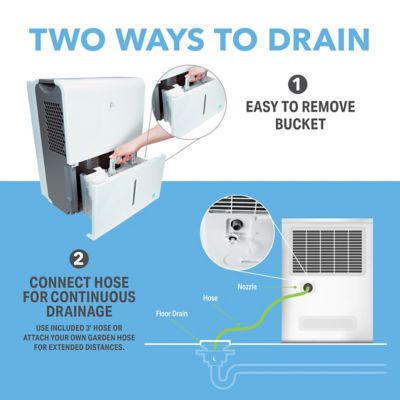 Image showing 7 th Perfect Aire 22 pt. Flat Panel Energy Star Electronic Dehumidifier, 1,500 sq. ft., 6.3 pt. Bucket Capacity