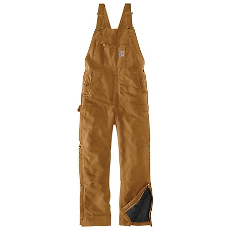Carhartt Loose Fit Firm Duck Insulated Bib Overalls,  at