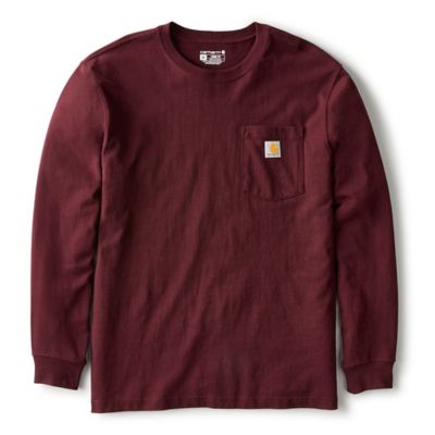 Carhartt K126 Men's Loose Fit Long-Sleeve Workwear Pocket T-Shirt