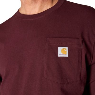 Image showing 6 th Carhartt Men's K126 Loose Fit Long-Sleeve Workwear Pocket T-Shirt