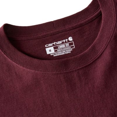 Image showing 7 th Carhartt Men's K126 Loose Fit Long-Sleeve Workwear Pocket T-Shirt