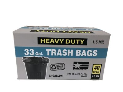 33 gallon trash bags heavy duty