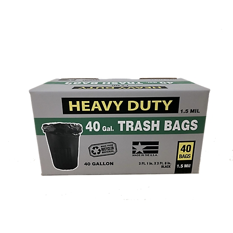 40-45 Gallon Gray Heavy Duty Trash Bags | Trash Bags | 40-48 Gallon Trash Bags