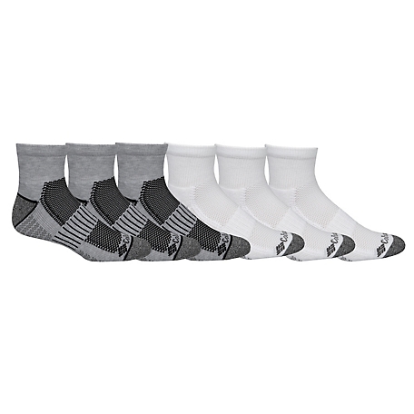 Columbia Sportswear Men's Athletic Quarter Socks, 6-Pack, RCS628MTRAS76PR