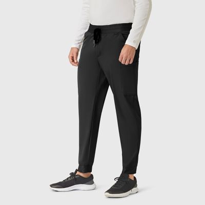 Image showing  Men's Rugged Flex 8-Pocket Stretch Fit Mid-Rise Comfort Cargo Jogger Scrub Pants