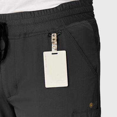 Image showing  Men's Rugged Flex 8-Pocket Stretch Fit Mid-Rise Comfort Cargo Jogger Scrub Pants