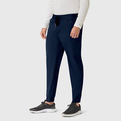 Image showing  Men's Rugged Flex 8-Pocket Stretch Fit Mid-Rise Comfort Cargo Jogger Scrub Pants