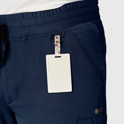 Image showing  Men's Rugged Flex 8-Pocket Stretch Fit Mid-Rise Comfort Cargo Jogger Scrub Pants
