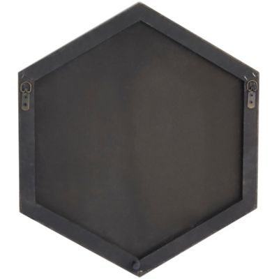 Image showing  Black Wood Wall Mirror with Thin Minimalistic Frame 24 x 1 x 21in., 60147