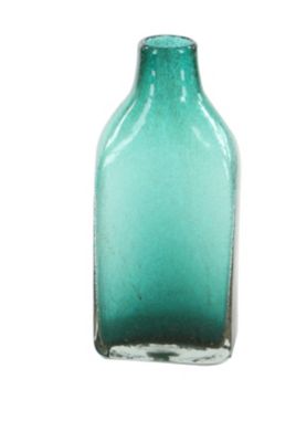 Image showing  3 pc. Coastal Style Large Gray Beige and Green Glass Bottle Vases Table Decor