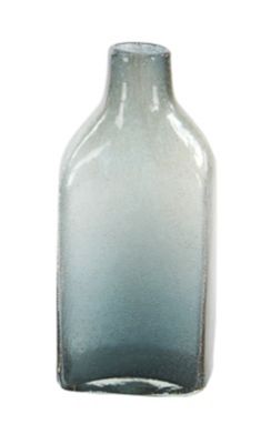 Image showing  3 pc. Coastal Style Large Gray Beige and Green Glass Bottle Vases Table Decor