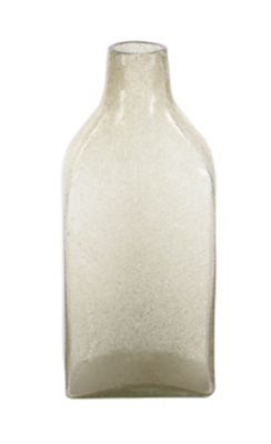 Image showing  3 pc. Coastal Style Large Gray Beige and Green Glass Bottle Vases Table Decor