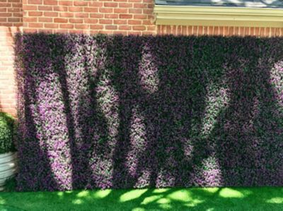 Image showing  19.68 in. x 19.68 in. Artificial Foliage Lavender Wall Panels, 4 pc.