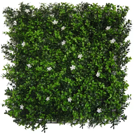 Greensmart Dekor 19.68 in x 19.68 in Tulum style wall panels with artificial foliage 4 pieces. Garden Fencing