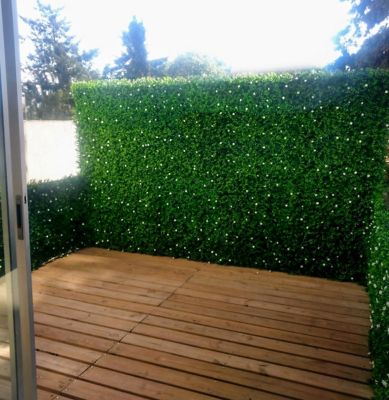 Greensmart Dekor 19.68 in. x 19.68 in. Artificial Foliage Tulum Style ...