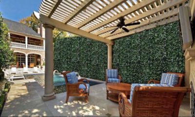 Image showing  19.68 in. x 19.68 in. Artificial Foliage Ivy Style Wall Panels, 4 pc.