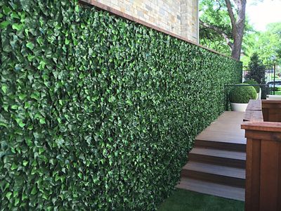 Image showing  19.68 in. x 19.68 in. Artificial Foliage Ivy Style Wall Panels, 4 pc.