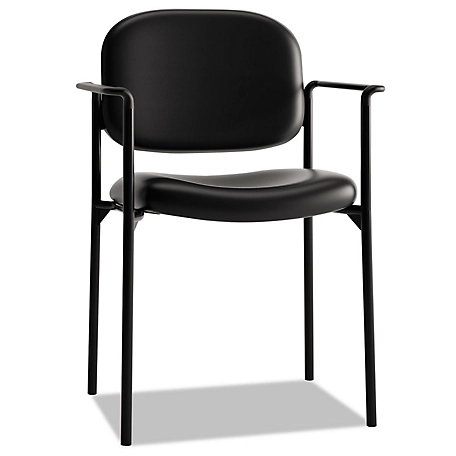 HON VL616 Stacking Side Chair with Arms, Steel Frame