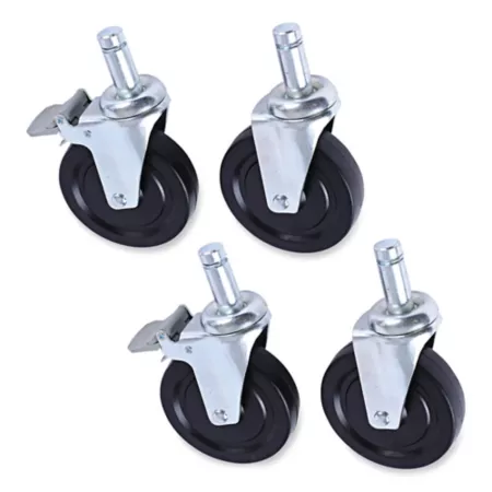 Alera Optional Casters for Wire Shelving 4-Pack ALESW590004 Casters