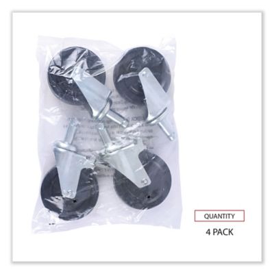 Image showing 5 th Alera 5 in. 600 lb. Capacity Optional Casters for Wire Shelving, 4-Pack