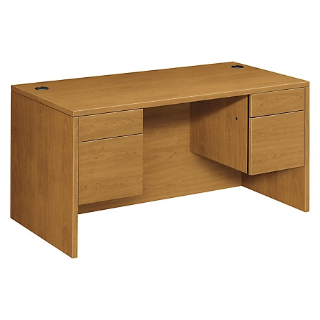 HON 10500 Series 3/4 Height Double Pedestal Desk, Thermally-Fused Laminate Top