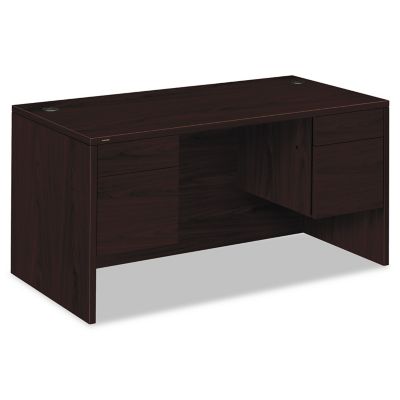 HON 10500 Series 3/4 Height Double Pedestal Desk with 4 Drawers