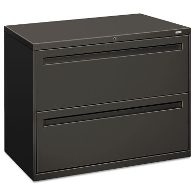 HON 700 Series 2-Drawer Lateral File Cabinet, Black
