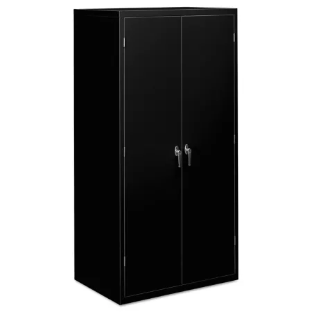 HON Assembled Storage Cabinet Black Freestanding Garage Cabinets