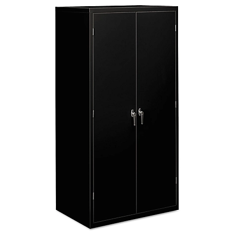HON Assembled Storage Cabinet, Black