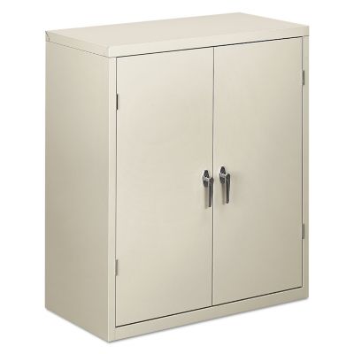 HON Assembled Storage Cabinet, 250 lb. Shelf Capacity, Light Gray, HONSC1842Q
