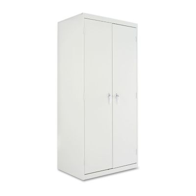 Image showing  36 in. x 24 in. x 78 in. Steel 4-Shelf Adjustable Storage Cabinet, Light Gray