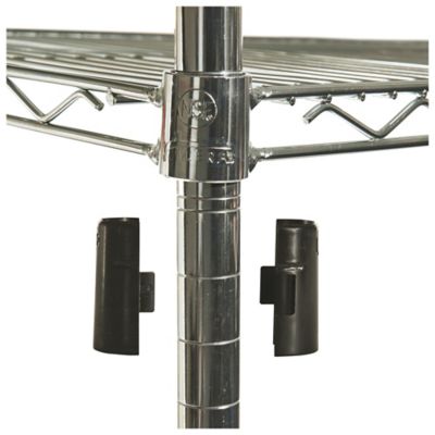 Image showing  48 in. x 24 in. x 72 in. 4-Shelf NSF Certified Industrial Wire Shelving Kit, Silver