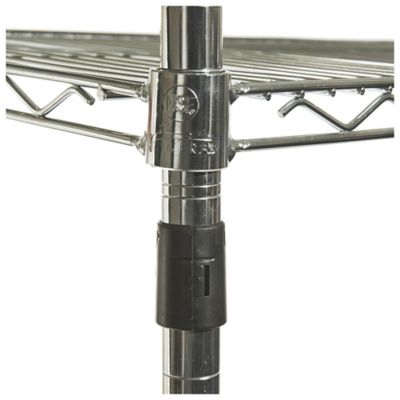 Image showing 7 th Alera 36 in. x 24 in. x 72 in. 4-Shelf NSF Certified Industrial Wire Shelving Kit, Silver