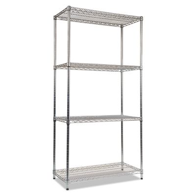 Alera 4-Shelf NSF Certified Industrial Wire Shelving Kit, 36 in. x 18 in. x 72 in.