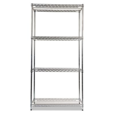 Image showing  4-Shelf NSF Certified Industrial Wire Shelving Kit, 36 in. x 18 in. x 72 in.