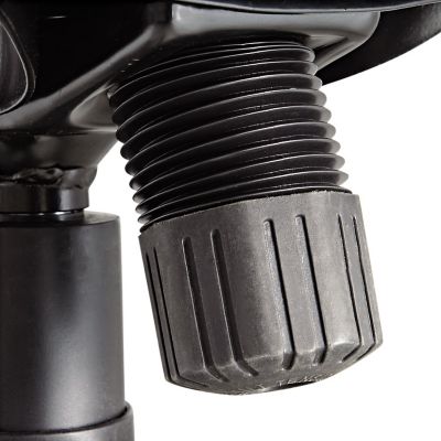 Image showing  Interval Series Swivel and Tilt Leather Chair, Supports Up to 275 lb., Black Seat, Black Back, Black Base