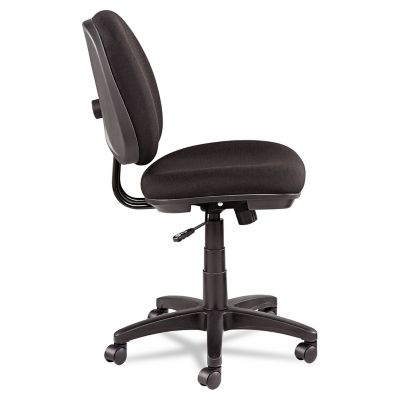 Image showing 7 th Alera Interval Series Swivel and Tilt Fabric Chair, Supports Up to 275 lb., Black Seat, Black Back, Black Base