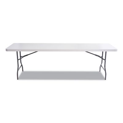 Image showing  Resin Rectangular Folding Table, 96 x 30 x 29, Square Edge