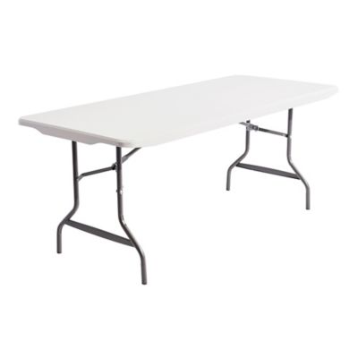 Alera Resin Rectangular Folding Table, Square Edge, 30 x 72in.