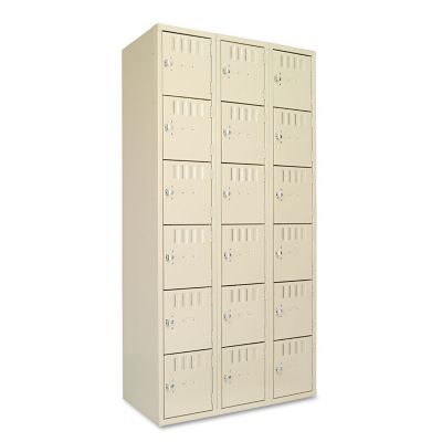 Tennsco Box Triple Stack Locker Compartments, Sand