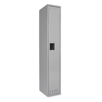 Tennsco 1-Tier Storage Locker, Medium Gray