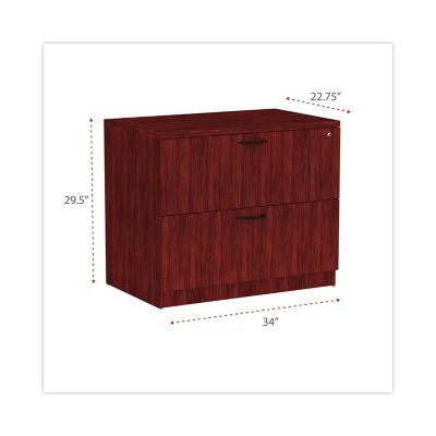 Image showing 3 th Alera 2-Drawer Valencia Series Lateral File Cabinet, 22-3/4 in. x 34 in. x 29-1/2 in.