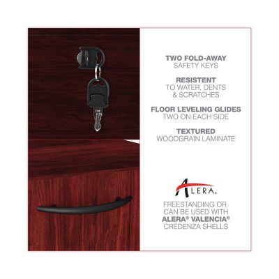 Image showing 5 th Alera 2-Drawer Valencia Series Lateral File Cabinet, 22-3/4 in. x 34 in. x 29-1/2 in.