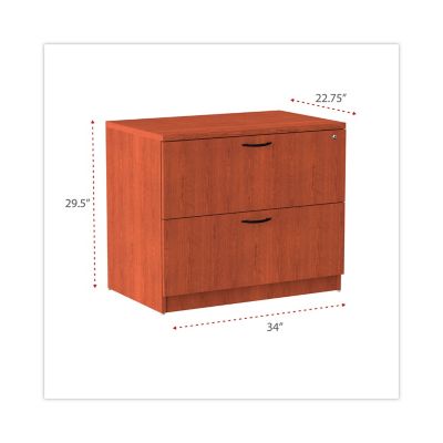 Image showing 3 th Alera 2-Drawer Valencia Series Lateral File Cabinet, 22-3/4 in. x 34 in. x 29-1/2 in.