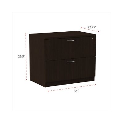 Image showing 3 th Alera 2-Drawer Valencia Series Lateral File Cabinet, 22-3/4 in. x 34 in. x 29-1/2 in.